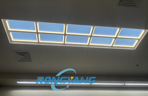 Ultra delgado de 36 mm panel de cielo inteligente luz 160W sin fisuras de brillo ambiental panel de claraboya LED