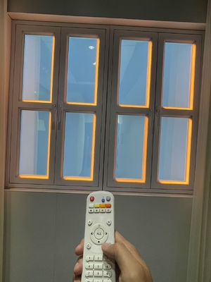 Panel de ventana falso de voltaje 100-240V para luz solar natural y cielo azul