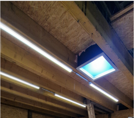 Panel de luz solar artificial con distancia de proyección de 30M y temperatura de color de 6500K para iluminación interior