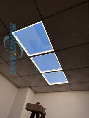 Panel de luz solar artificial montado en la pared de 110V Paneles de claraboyas falsos con una vida útil de 50000h